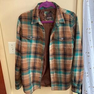 Prana Plaid Flannel Jacket